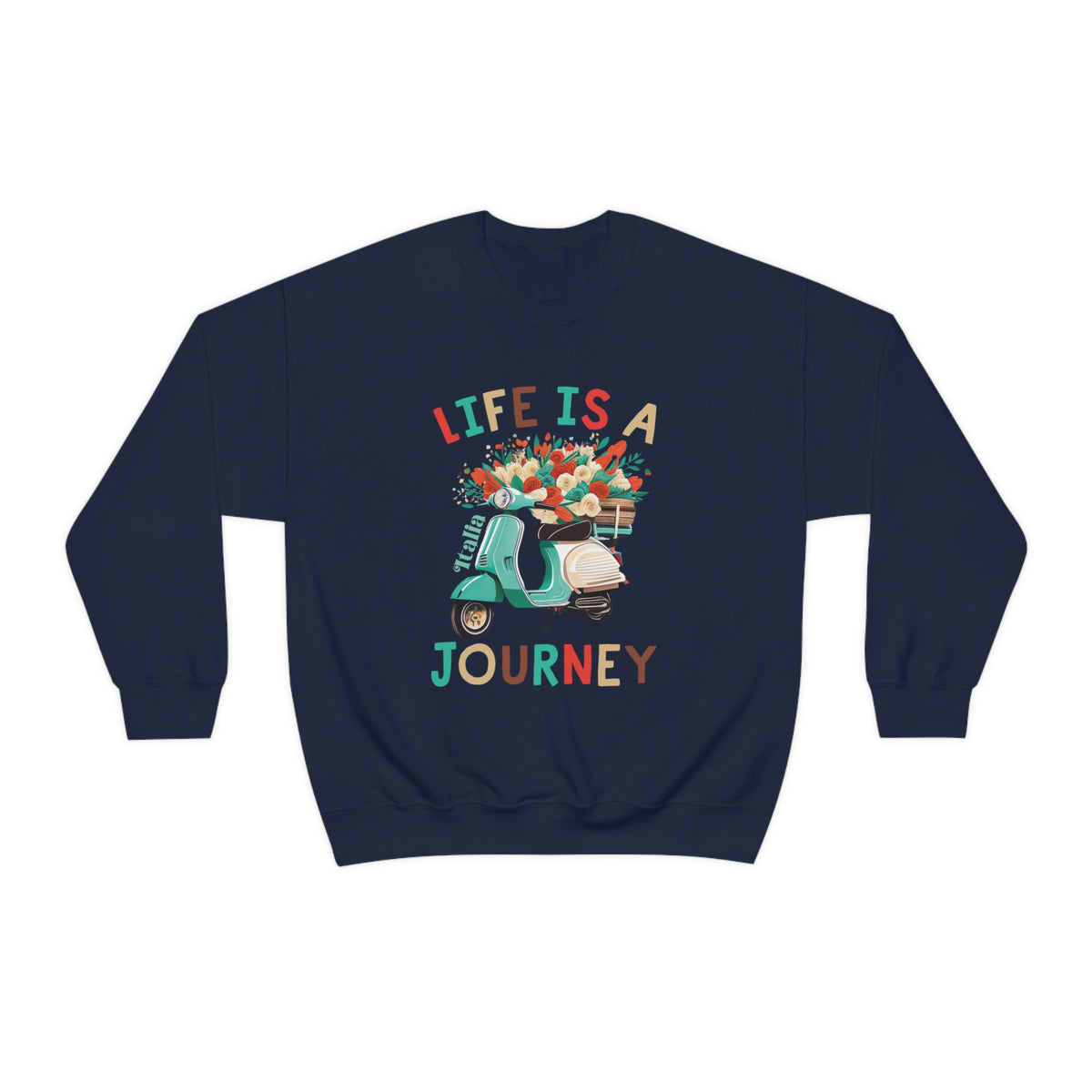 Life Is A Journey Italy Shirt | Italy Travel Gifts | Italy Vacation Shirt | Gift For Her | Unisex Crewneck Sweatshirt