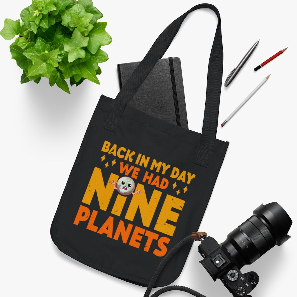 Nine Planets Solar System Funny Pluto Tote 