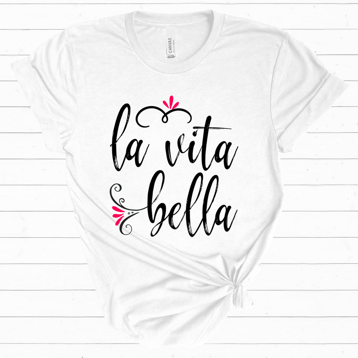 The Bella Vita Good Life World Travel Lover T-shirt | Italy Travel Gift | Unisex Jersey T-shirt