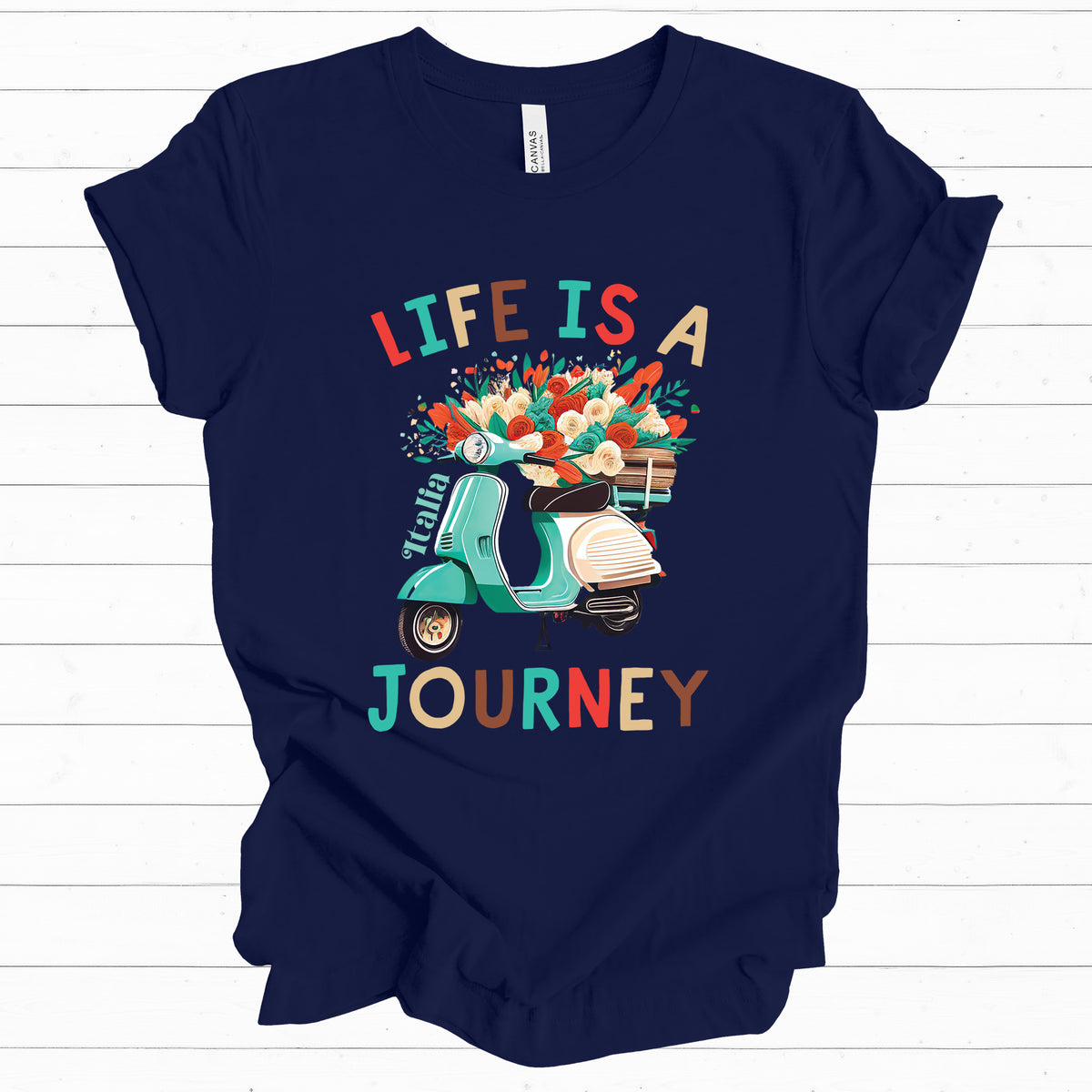 Life Is A Journey Italy Shirt | Italy Travel Gifts | Italy Vacation Shirt | Gift For Her | Unisex Jersey T-shirt
