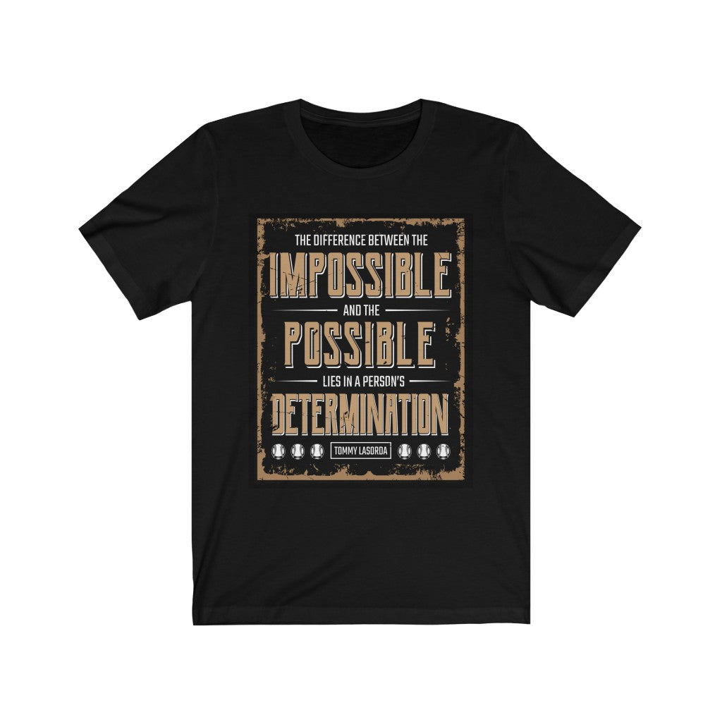 Babe Ruth Determination Quote Baseball Shirt | Baseball Game Gift | Bella Canvas Unisex Jersey T-shirt