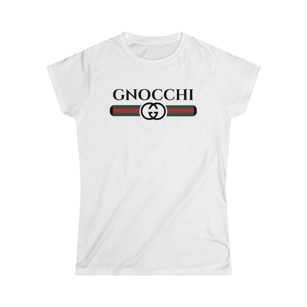 Gnocchi Pasta Funny Italian Shirt | Italy World Travel Gift | Women's Slim-fit Soft Style Tee