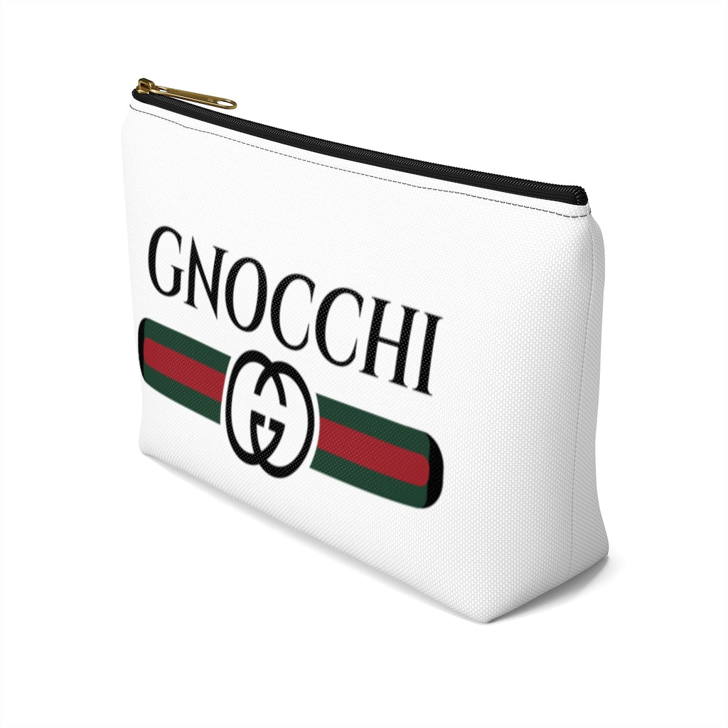 Gnocchi Pasta Designer Style Funny Makeup Cosmetic Bag | Italy World Travel Gifts | Accessory Pouch with T-Bottom