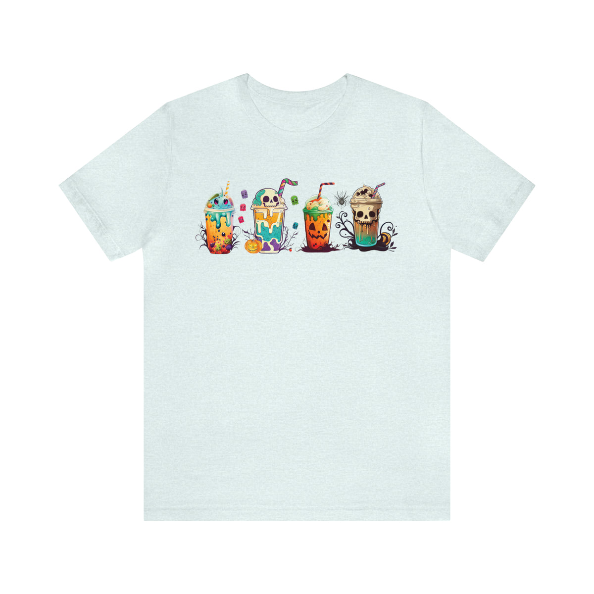 Fall Boba Tea Shirt | Halloween Bubble Tea Shirt | Spooky Halloween Shirt | Bubble Tea Gift For Her | Unisex Jersey T-shirt
