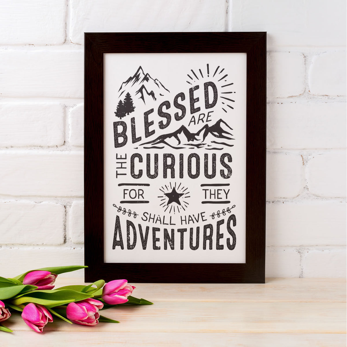 Blessed Curious LOTR Adventure Wall Art Print