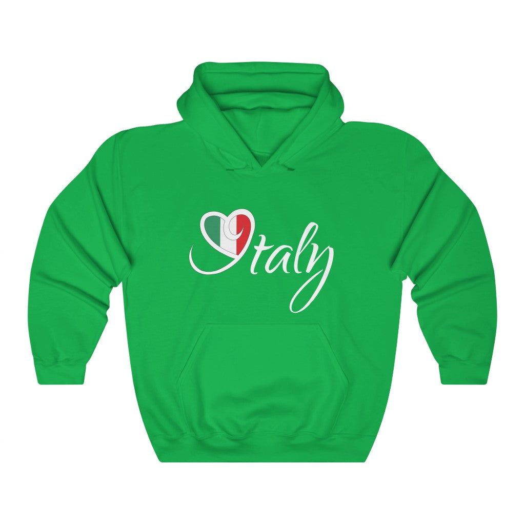 I Love Italy Travel Lover Wanderlust Shirt | Wanderlust Italian Travel Gift | Unisex Hooded Sweatshirt