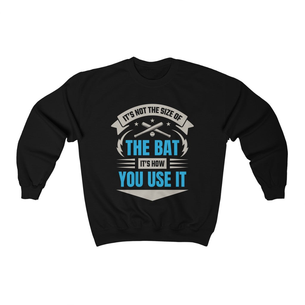 Size Of The Bat Funny Baseball Shirt | Baseball Lover Gift For Him | Unisex Crewneck Sweatshirt