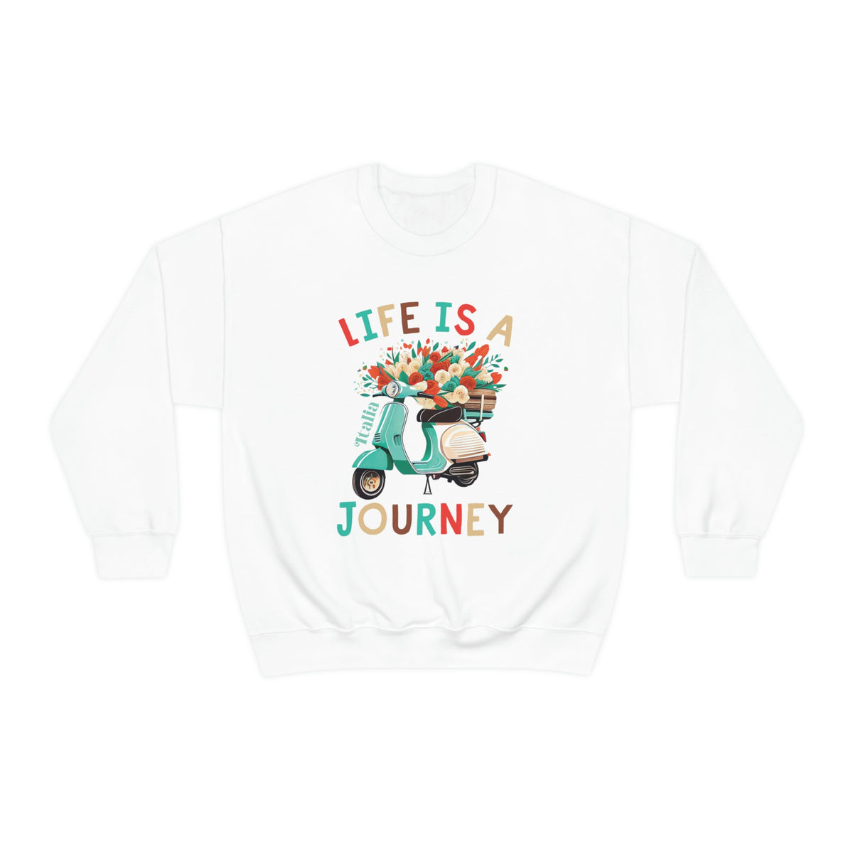Life Is A Journey Italy Shirt | Italy Travel Gifts | Italy Vacation Shirt | Gift For Her | Unisex Crewneck Sweatshirt