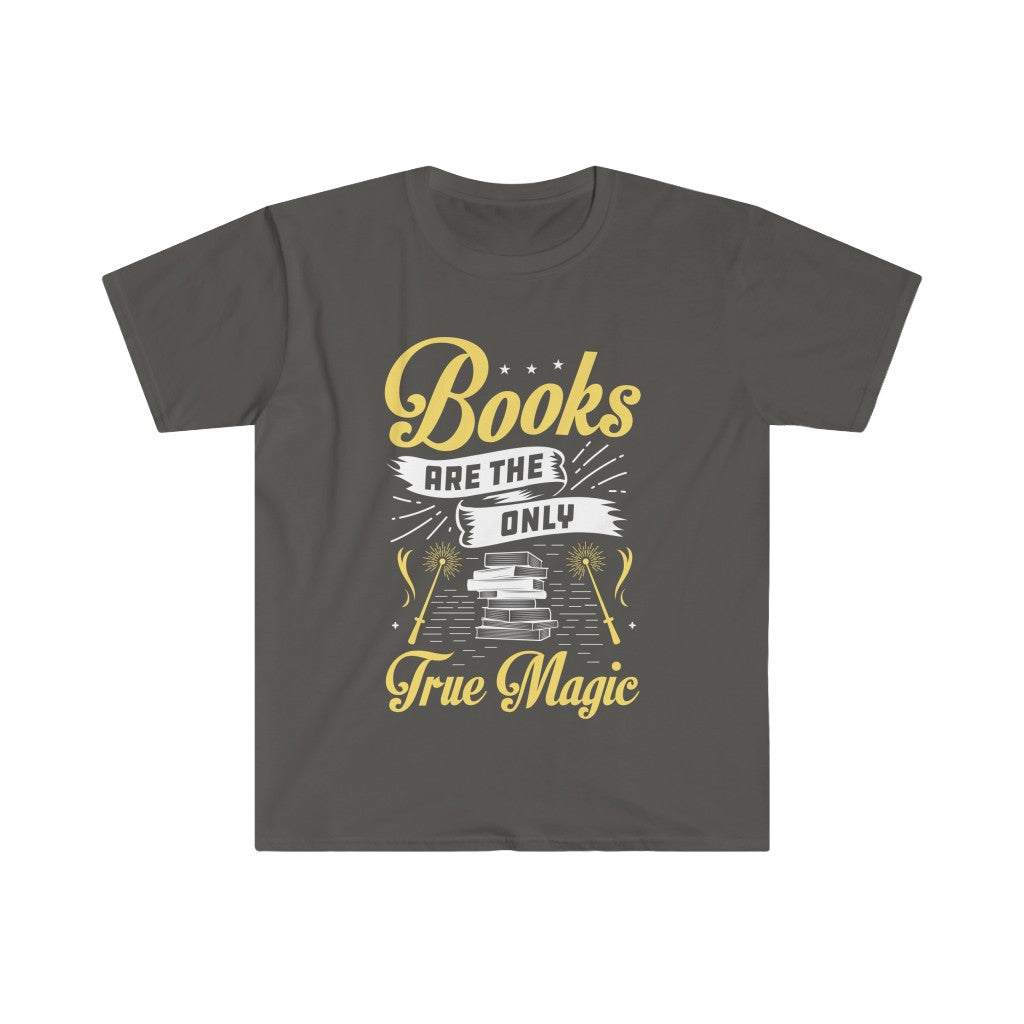 Book Magic Funny Book Worm Reading Shirt | Book Lover Gift | Unisex Soft Style T-Shirt