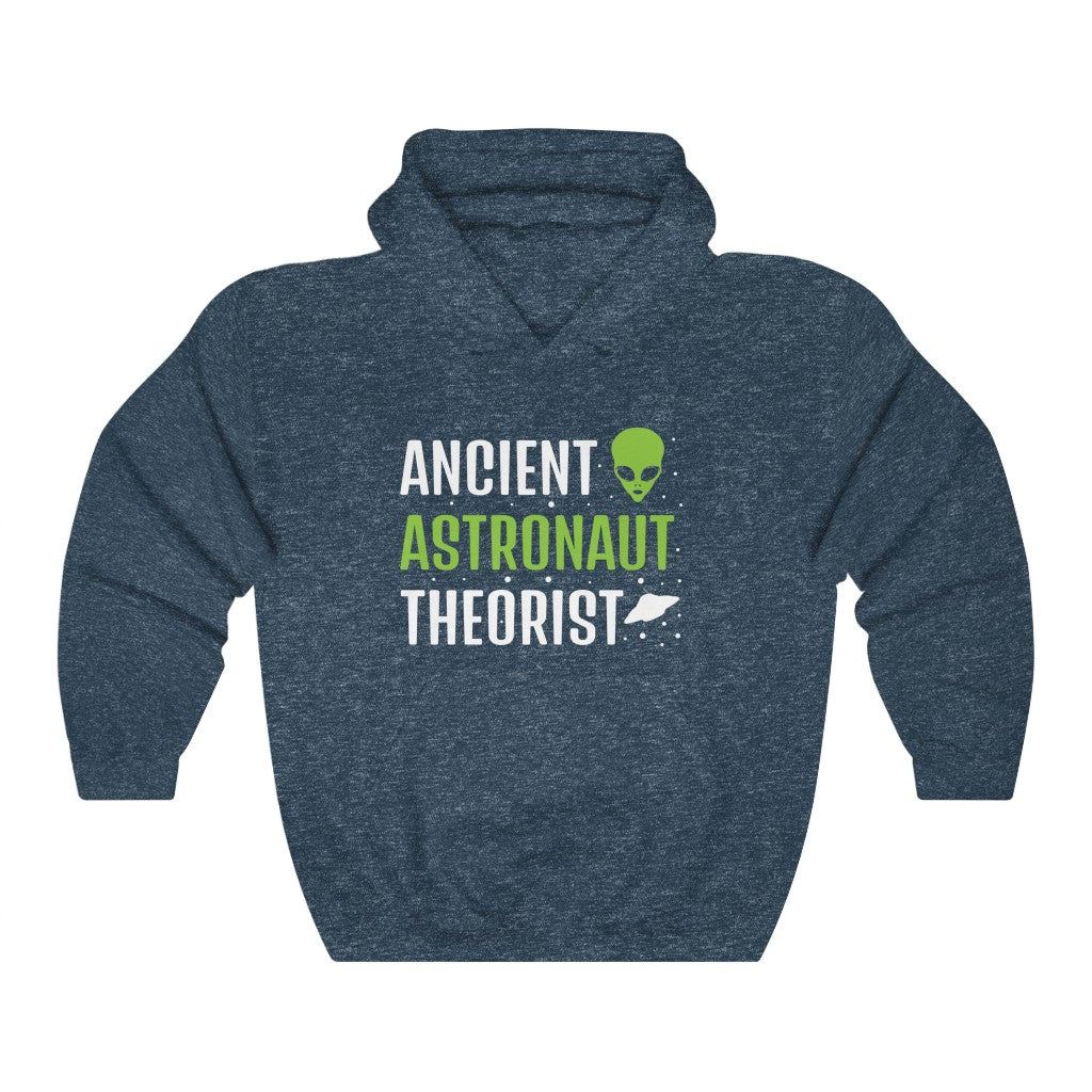 Ancient Astronaut Theorist Alien UFO Shirt | Funny Alien Gift | Unisex Hooded Sweatshirt