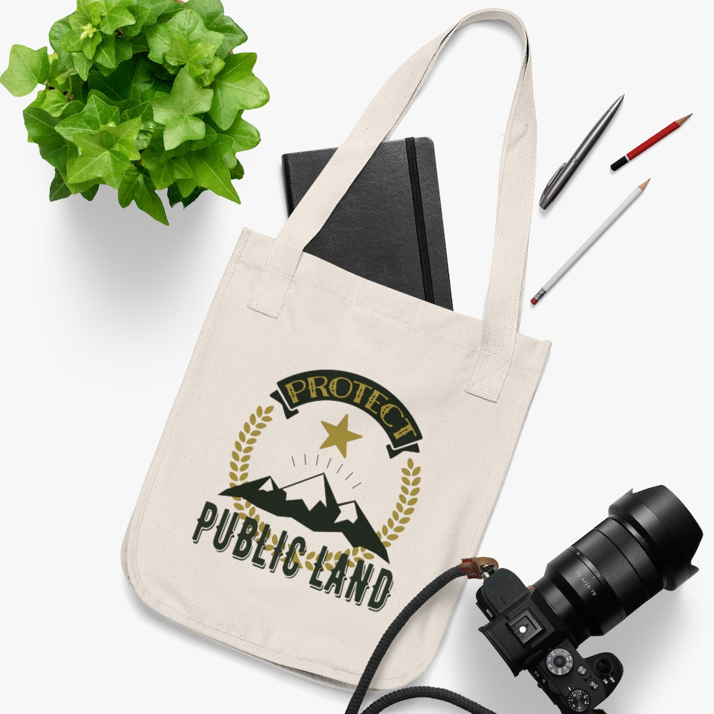 Protect Public Land National Parks Shirt | Camping Gift | Organic Canvas Tote Bag