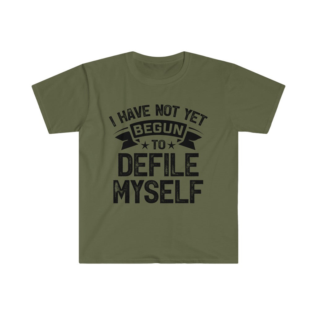 Defile Myself Tombstone Movie Lover Shirt | Doc Holliday Wild West Gift | Unisex Soft Style T-Shirt