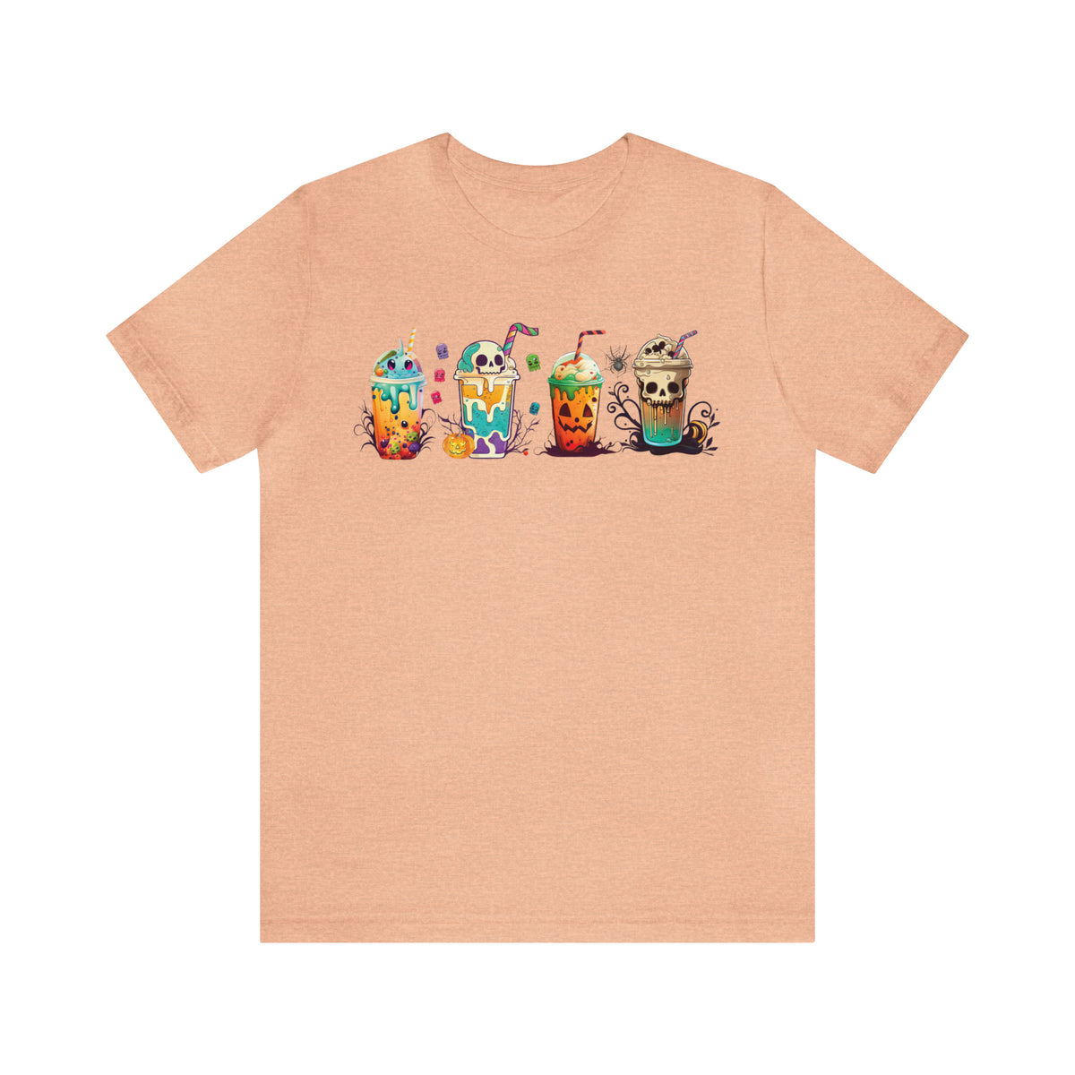 Fall Boba Tea Shirt | Halloween Bubble Tea Shirt | Spooky Halloween Shirt | Bubble Tea Gift For Her | Unisex Jersey T-shirt