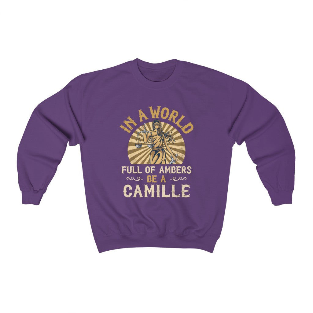 Lady Justice Camille Lawyer Gift Shirt | Johnny Pop Culture Shirt | Unisex Crewneck Sweatshirt