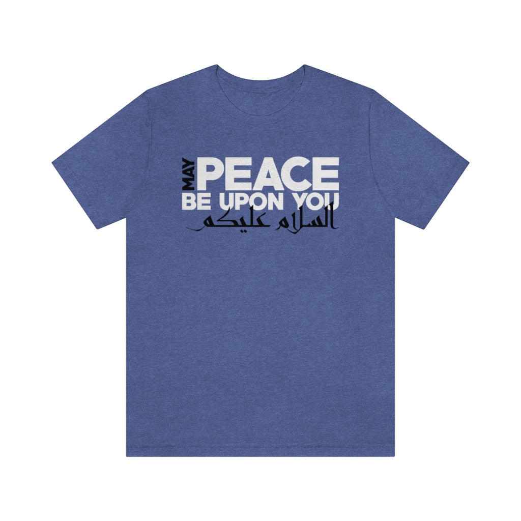 Peace Arabic Calligraphy Shirt | Muslim Gift | Peace Be Upon You Ramadan Gift | Unisex Jersey T-shirt