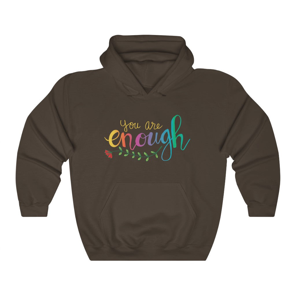 You Are Enough Girl Power Psychology Shirt | Psychologist Gift | Unisex Hooded Sweatshirt