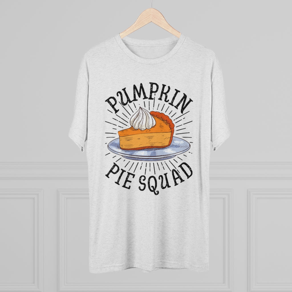 Pumpkin Pie Squad Goals Funny Fall Shirt | Thanksgiving Holiday Shirt | Men's Tri-blend T-shirt