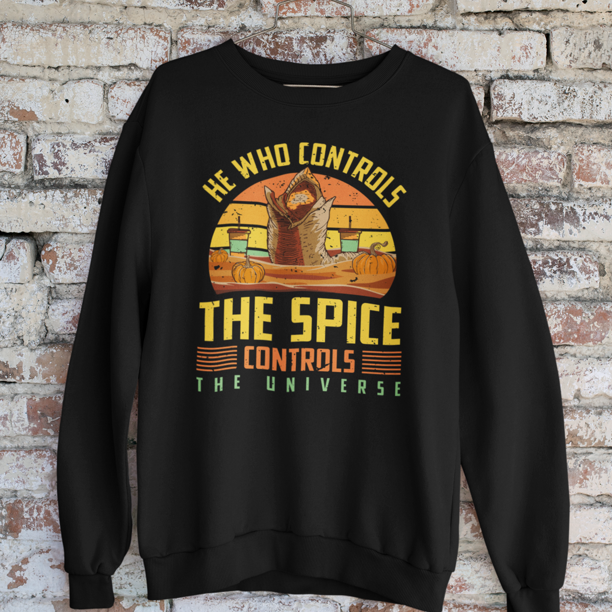 Dune Pumpkin Spice Funny Fall Shirt | Sci Fi Dune Gift | Unisex Crewneck Sweatshirt