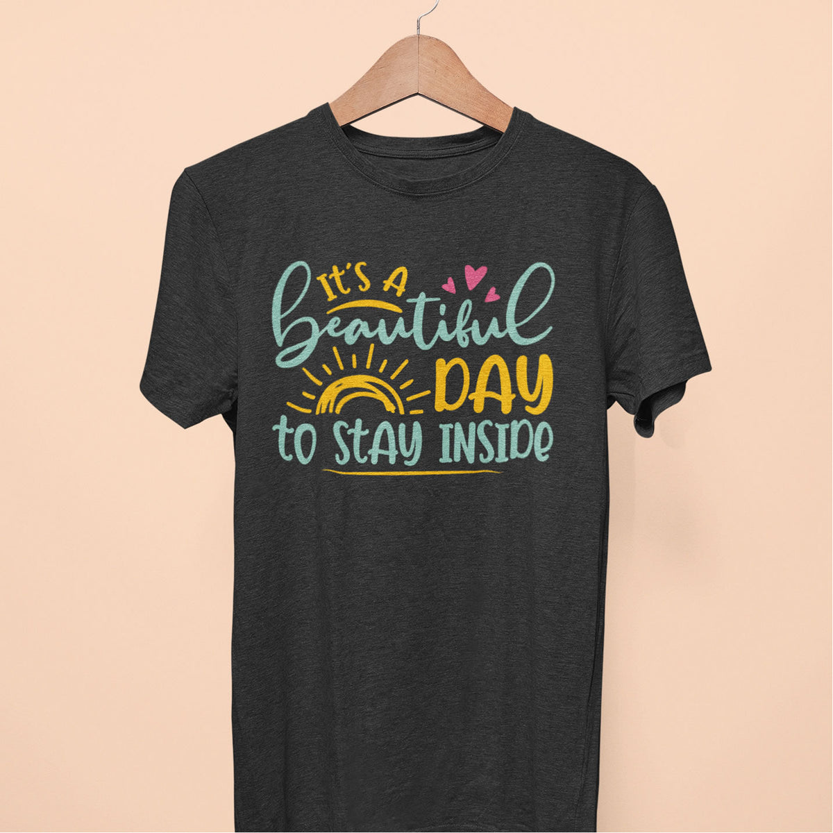 It's a Beautiful Day Introvert Funny Shirt | Antisocial Graphic Tees | Unisex Jersey T-shirt