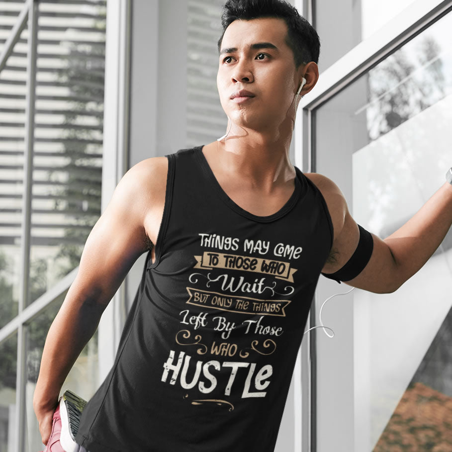 Hustle Funny Entrepreneur Shirt | Snarky Entrepreneur Gift | Unisex Jersey Tank Top